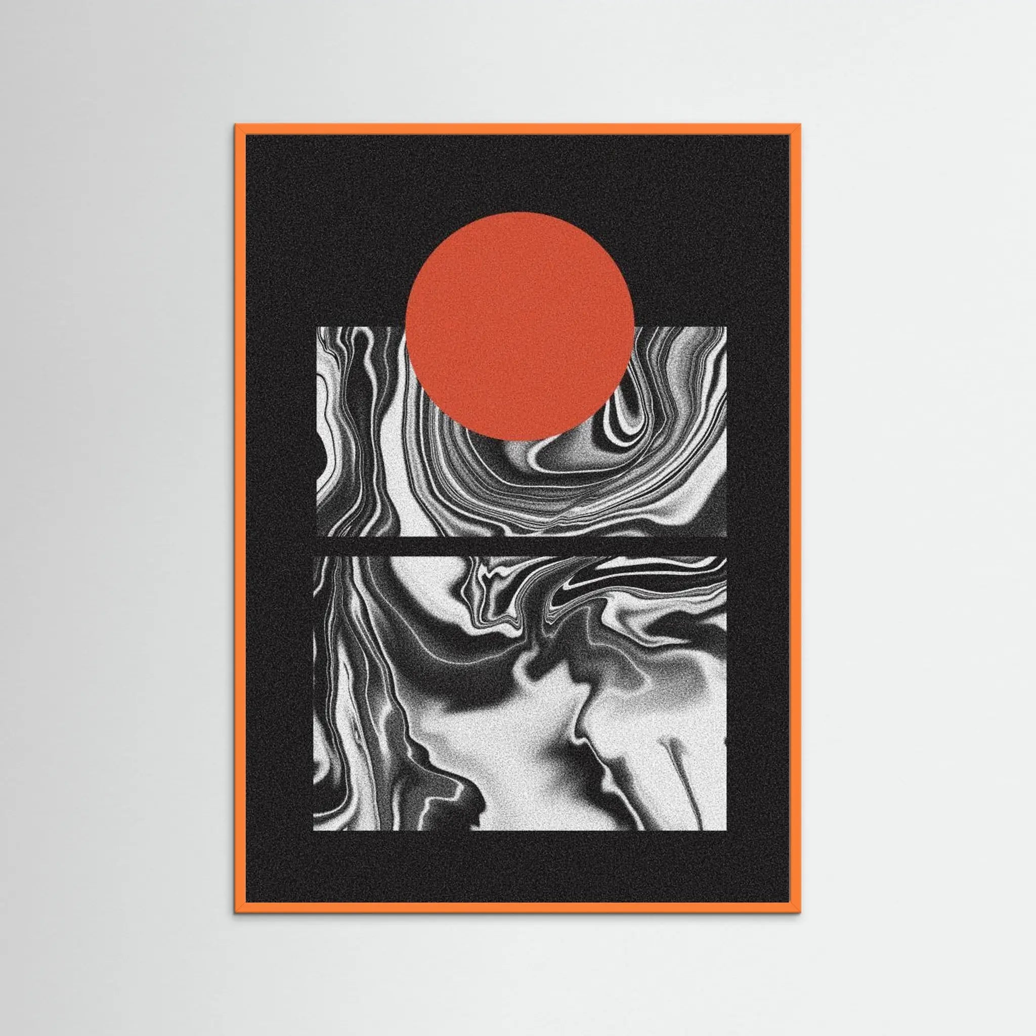 Minimal Marble Sunset by Amy Louise Baker