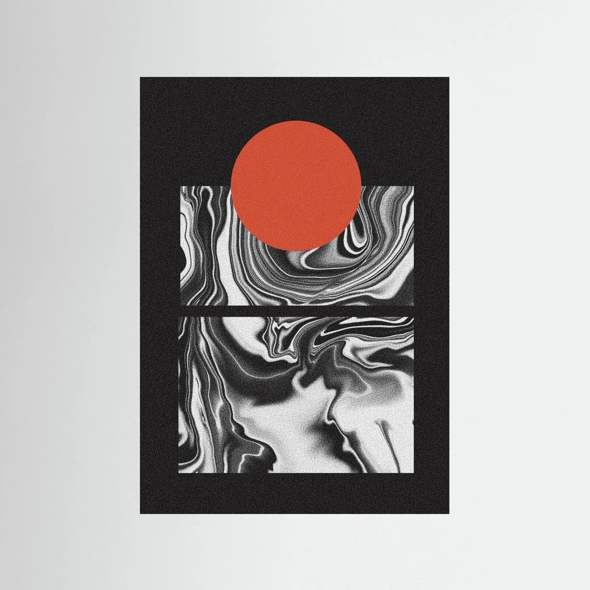 Minimal Marble Sunset by Amy Louise Baker