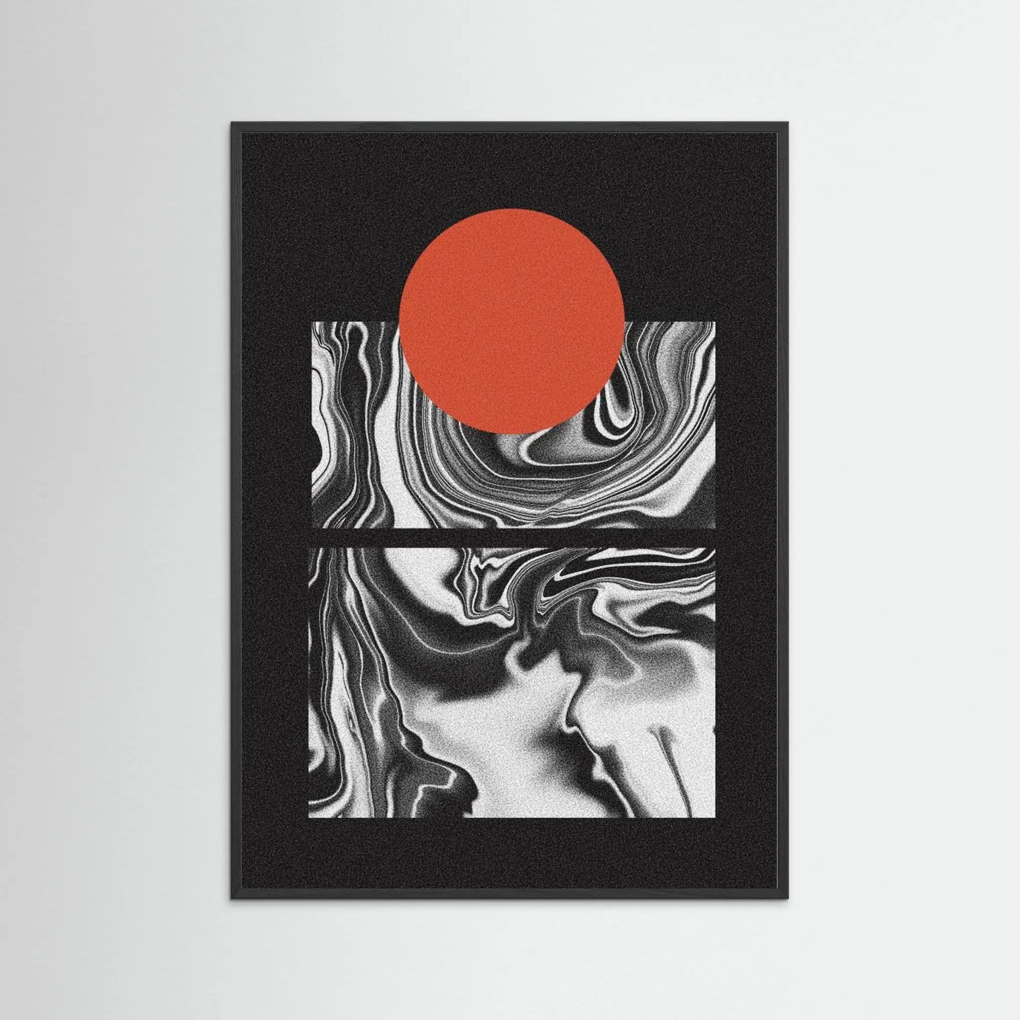 Minimal Marble Sunset by Amy Louise Baker