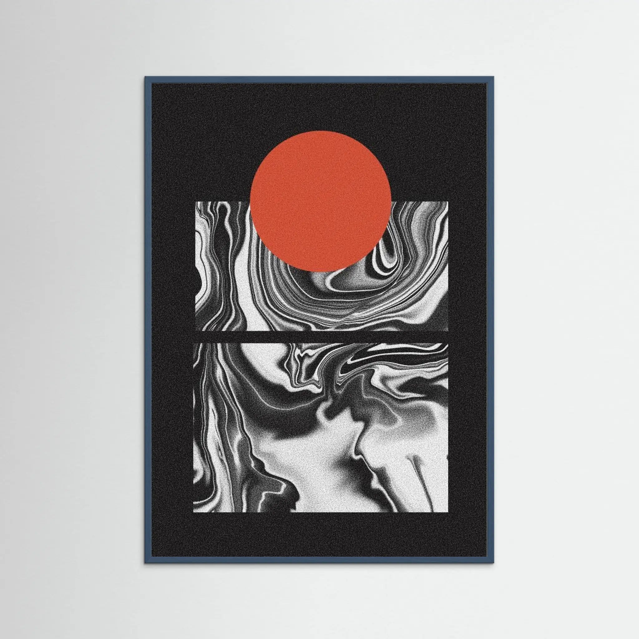 Minimal Marble Sunset by Amy Louise Baker