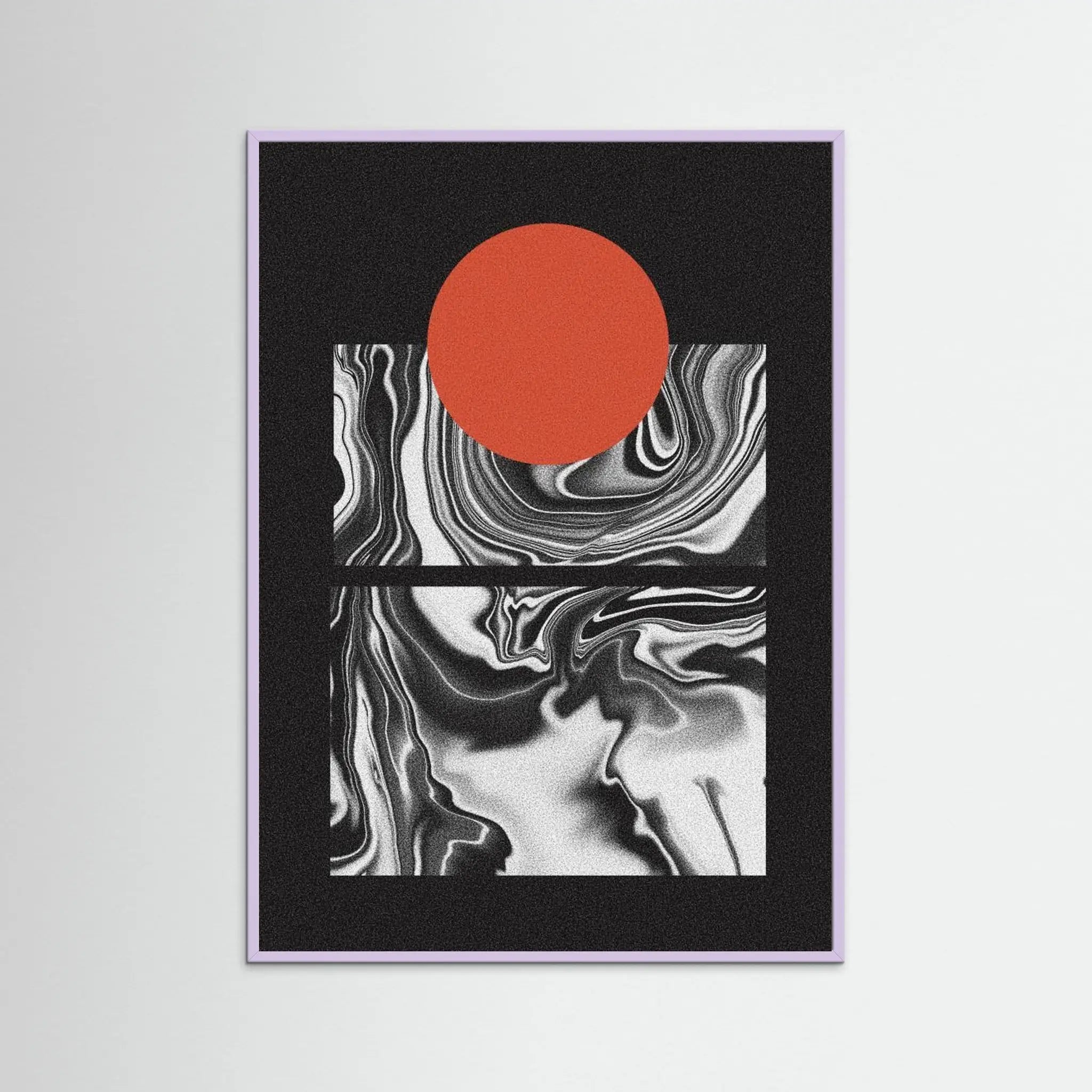 Minimal Marble Sunset by Amy Louise Baker