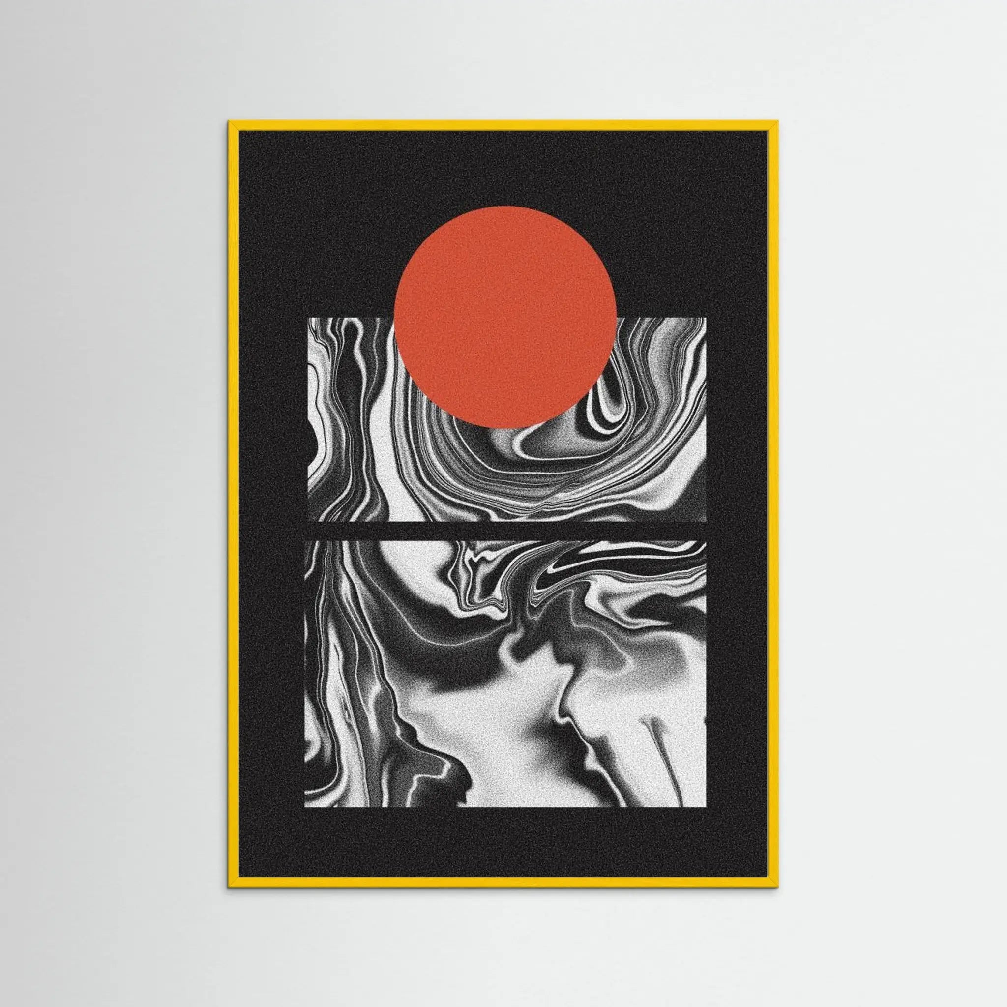 Minimal Marble Sunset by Amy Louise Baker