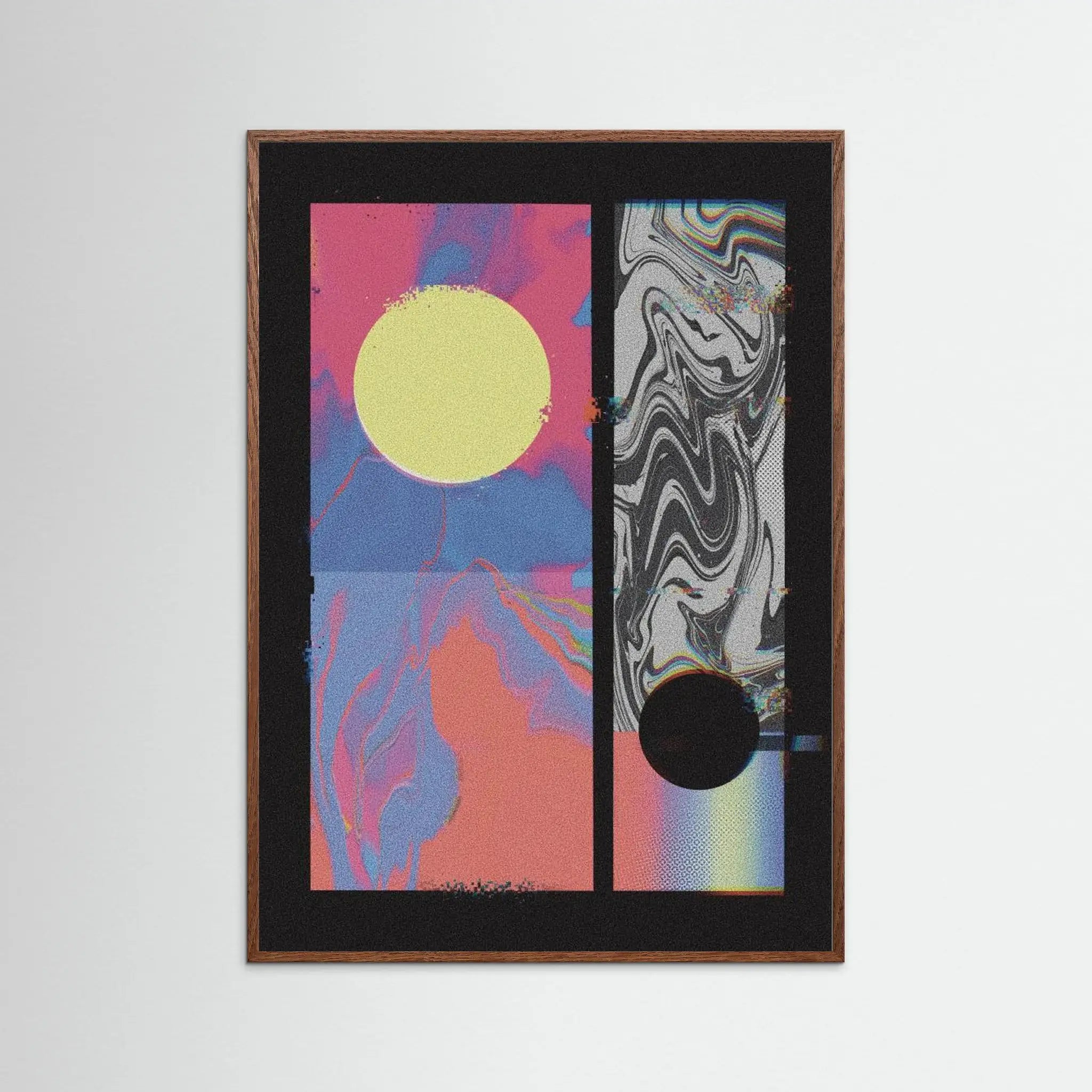 Pixel Sunset by Amy Louise Baker